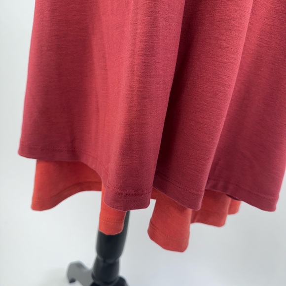 Flowy Orange/Rust Pullover Dress by nude - 14 - Picture 5 of 10